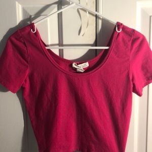 Pink crop top